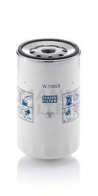 Масляный фильтр MANN-FILTER W 1160/5