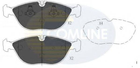 Комплект тормозных колодок, дисковый тормоз COMLINE CBP01003