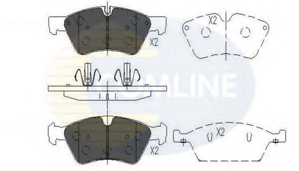 Комплект тормозных колодок, дисковый тормоз COMLINE CBP06060