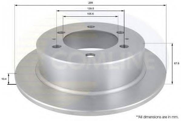 Тормозной диск COMLINE ADC1016