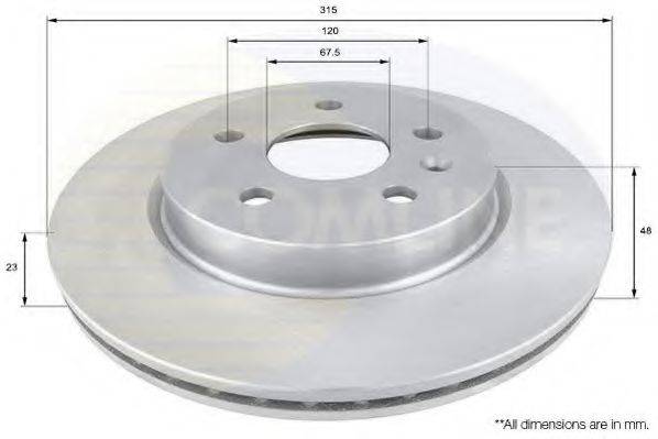 Тормозной диск COMLINE ADC1144V