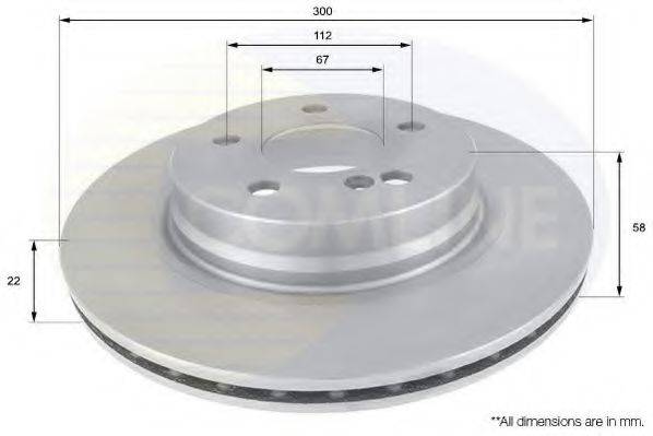 Тормозной диск COMLINE ADC1658V