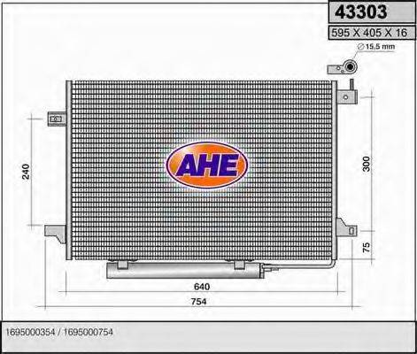 AHE 43303 Конденсатор, кондиционер