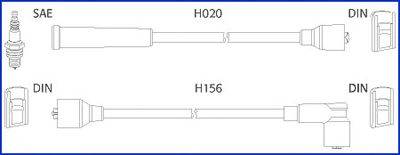 Комплект проводов зажигания HITACHI 134227