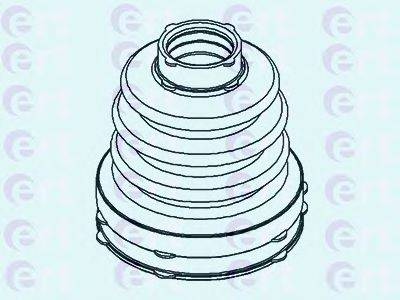 Комплект пылника, приводной вал ERT 500437