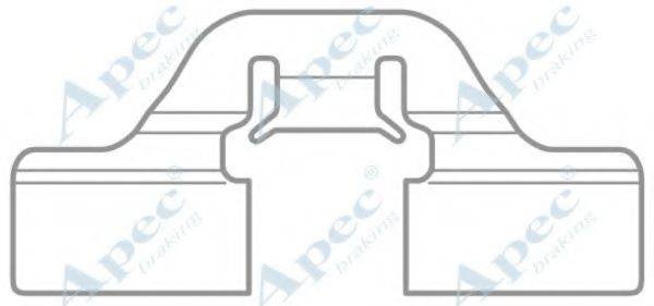 APEC BRAKING KIT1044 Комплектующие, тормозные колодки