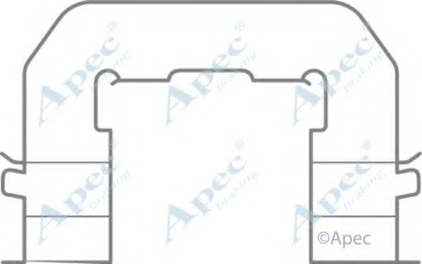 APEC BRAKING KIT1078 Комплектующие, тормозные колодки