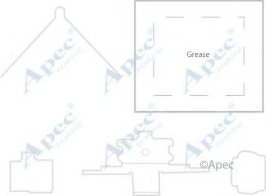 APEC BRAKING KIT1176 Комплектующие, тормозные колодки