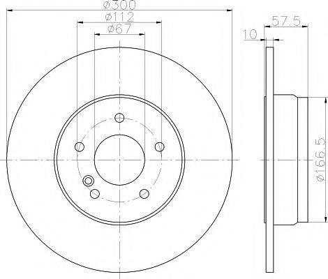 Тормозной диск HELLA PAGID 8DD 355 114-211