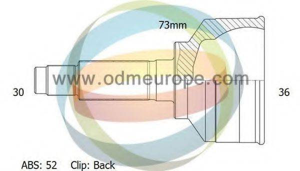 ODM-MULTIPARTS 12080659 Шарнирный комплект, приводной вал