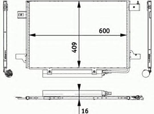 AUTOCLIMA 30311665 Конденсатор, кондиционер