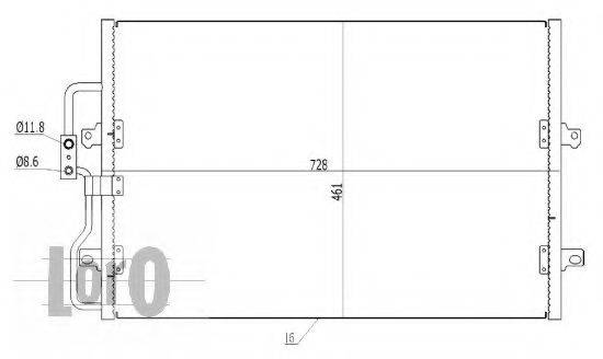 Конденсатор, кондиционер LORO 009-016-0018