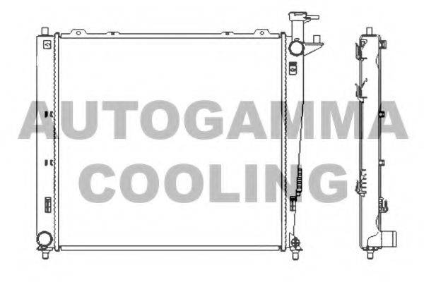 AUTOGAMMA 107383 Радиатор, охлаждение двигателя