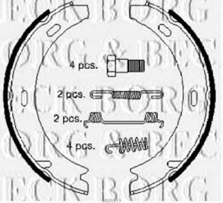 BORG & BECK BBS6219 Комплект тормозных колодок
