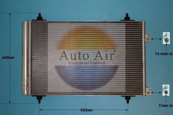 AUTO AIR GLOUCESTER 169928 Конденсатор, кондиционер