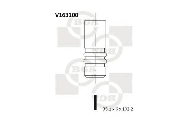 Впускной клапан BGA V163100