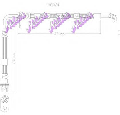 BROVEX-NELSON H6921 Тормозной шланг