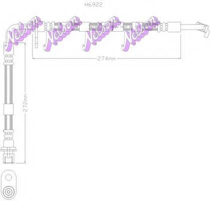 BROVEX-NELSON H6922 Тормозной шланг