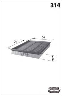 LUCAS FILTERS LFAF287 Воздушный фильтр