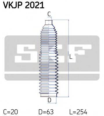 Комплект пылника, рулевое управление SKF VKJP 2021