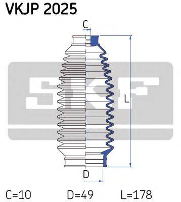 Комплект пылника, рулевое управление SKF VKJP 2025