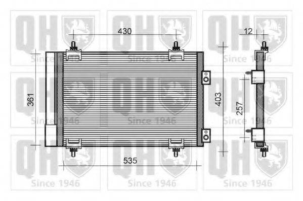 QUINTON HAZELL QCN461 Конденсатор, кондиционер