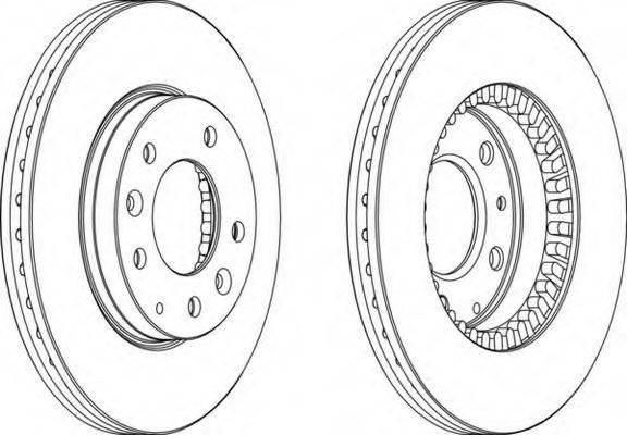 FERODO DDF12781 Тормозной диск