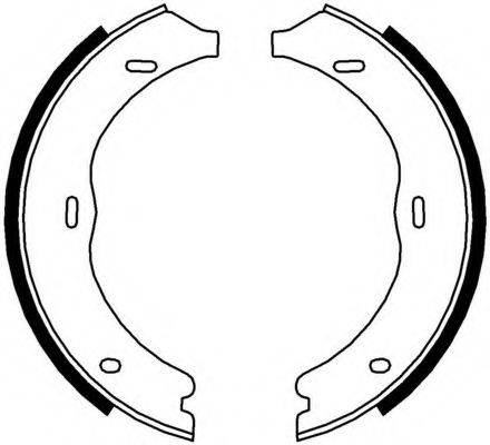 Комплект тормозных колодок, стояночная тормозная система FERODO FSB4003