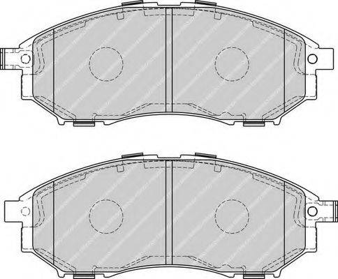 Комплект тормозных колодок, дисковый тормоз FERODO FDB4177