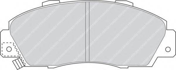 Комплект тормозных колодок, дисковый тормоз FERODO FDB905