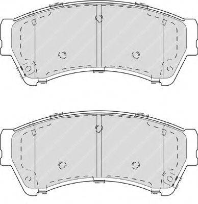 FERODO FSL4062 Комплект тормозных колодок, дисковый тормоз