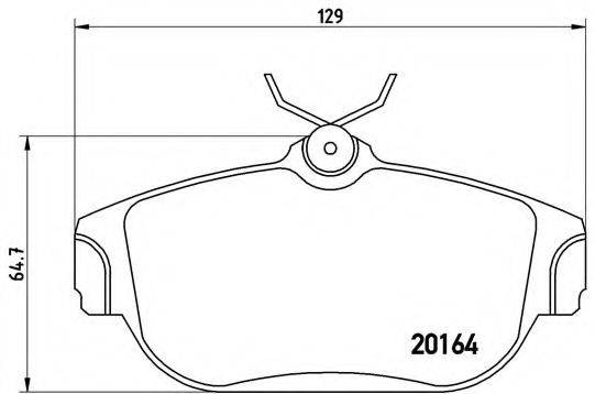 Комплект тормозных колодок, дисковый тормоз BREMBO P 86 007