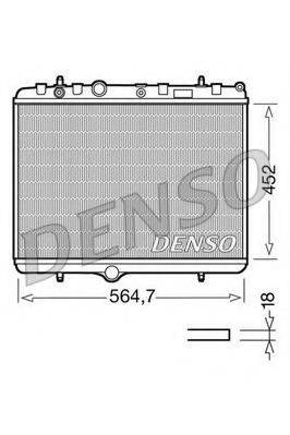 DENSO DRM21055 Радиатор, охлаждение двигателя