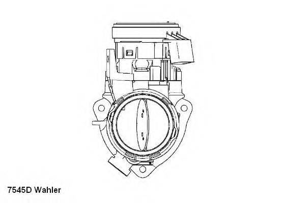 WAHLER 7545D Патрубок дроссельной заслонки