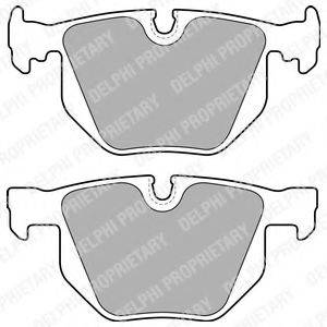 Комплект тормозных колодок, дисковый тормоз DELPHI LP1834