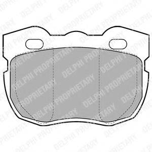 Комплект тормозных колодок, дисковый тормоз DELPHI LP599