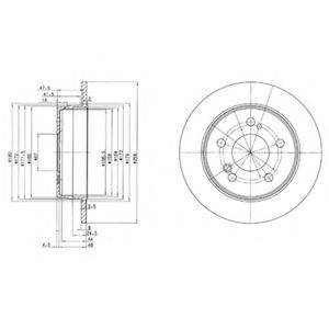 Тормозной диск DELPHI BG2291