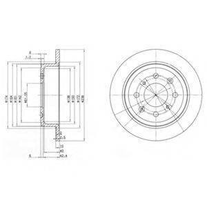 Тормозной диск DELPHI BG2538