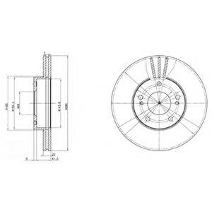 Тормозной диск DELPHI BG2682