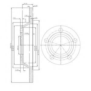 Тормозной диск DELPHI BG2987