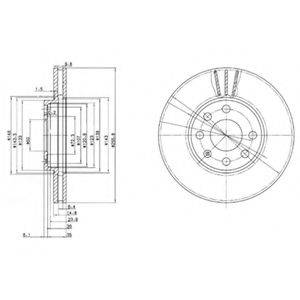 Тормозной диск DELPHI BG3404