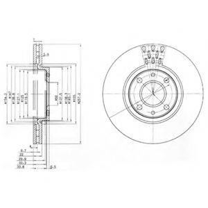 Тормозной диск DELPHI BG3574