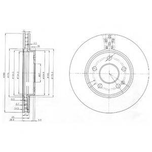 Тормозной диск DELPHI BG3909