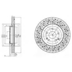 Тормозной диск DELPHI BG3985C