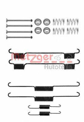 Комплектующие, тормозная колодка METZGER 105-0817