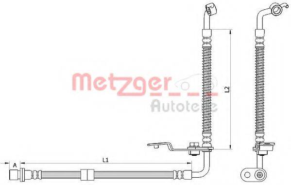 METZGER 4110878 Тормозной шланг