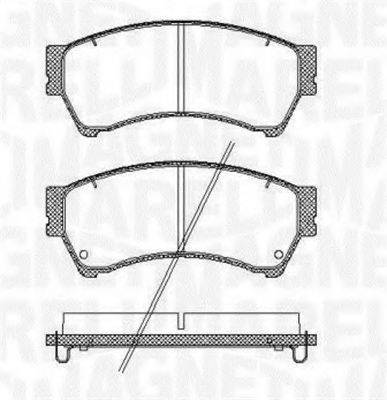 MAGNETI MARELLI 363916060699 Комплект тормозных колодок, дисковый тормоз